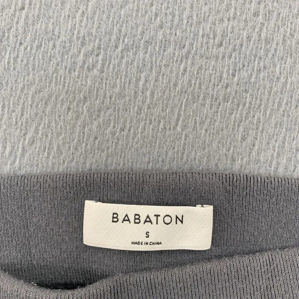 Aritizia Babaton Sweatpants Womens Small Gray Knit Jogger Elastic Waist Pockets